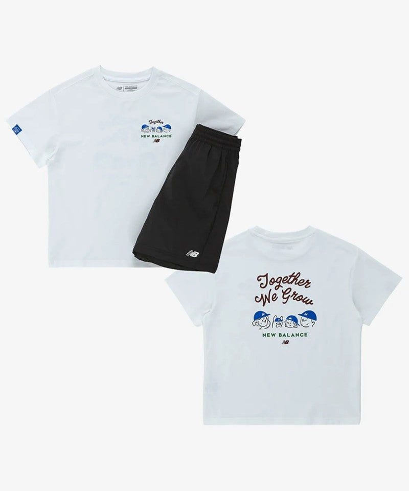 【WE ARE】韓國new balance kids休閒短袖+短褲套裝NK9YG2551U