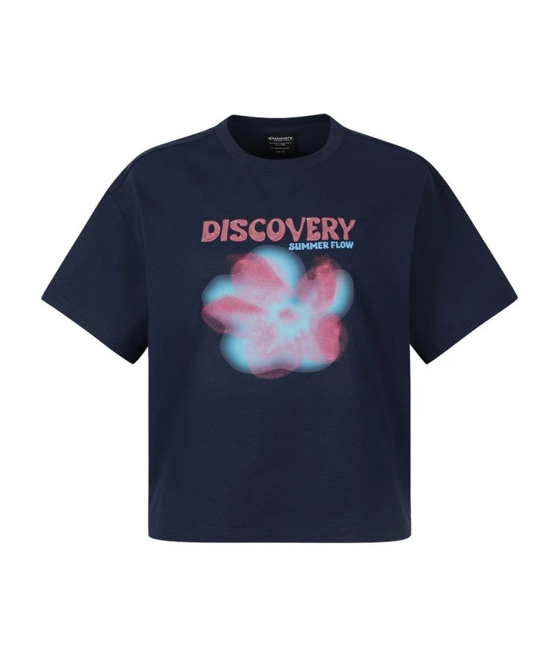 女款【WE ARE】韓國Discovery休閒速乾印花T恤DWRS9N063