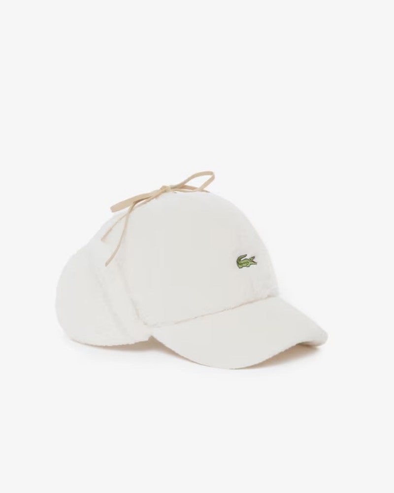 【WE ARE】韓國LACOSTE 羊羔絨小標耳罩帽 RK344E54N