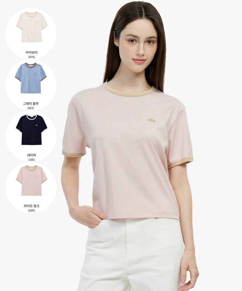 女款【WE ARE】韓國LACOSTE鱷魚短袖T恤TF703E56G