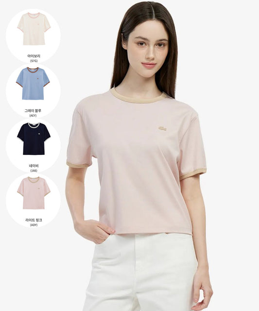 鱷魚折扣款女款【WE ARE】韓國LACOSTE鱷魚短袖T恤TF703E56G