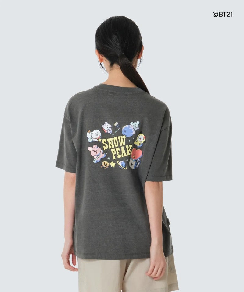 BT21聯名款 女款【WE ARE】韓國snow peak雪峰短袖T恤S26MWFTS92