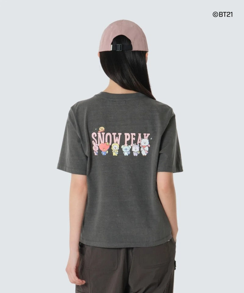 BT21聯名款 女款【WE ARE】韓國snow peak雪峰短袖T恤S26MWFTS91