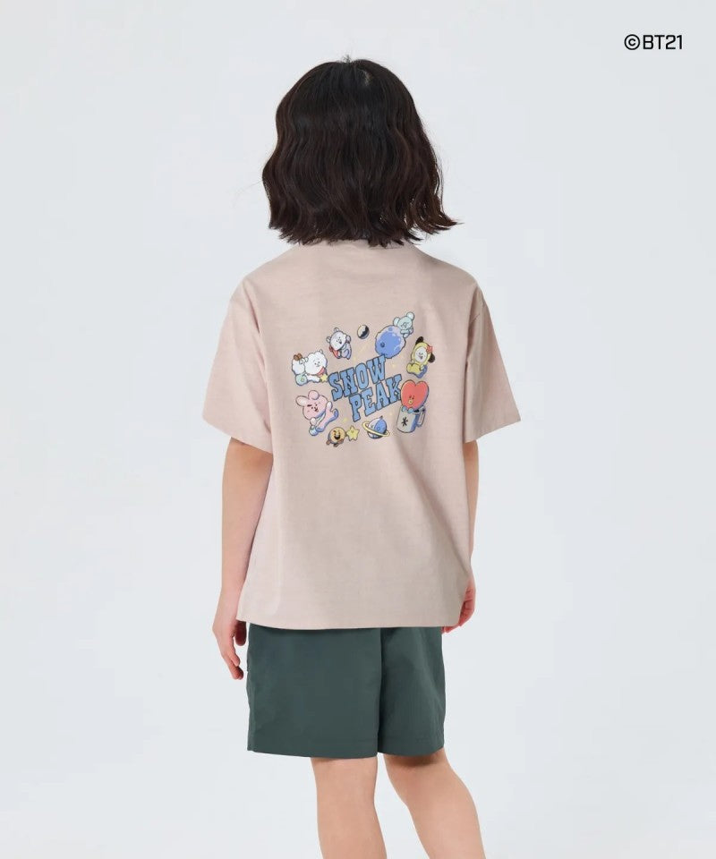 BT21聯名款 兒童款【WE ARE】韓國雪峰SNOW PEAK KIDS短袖T恤S26MKFTS93