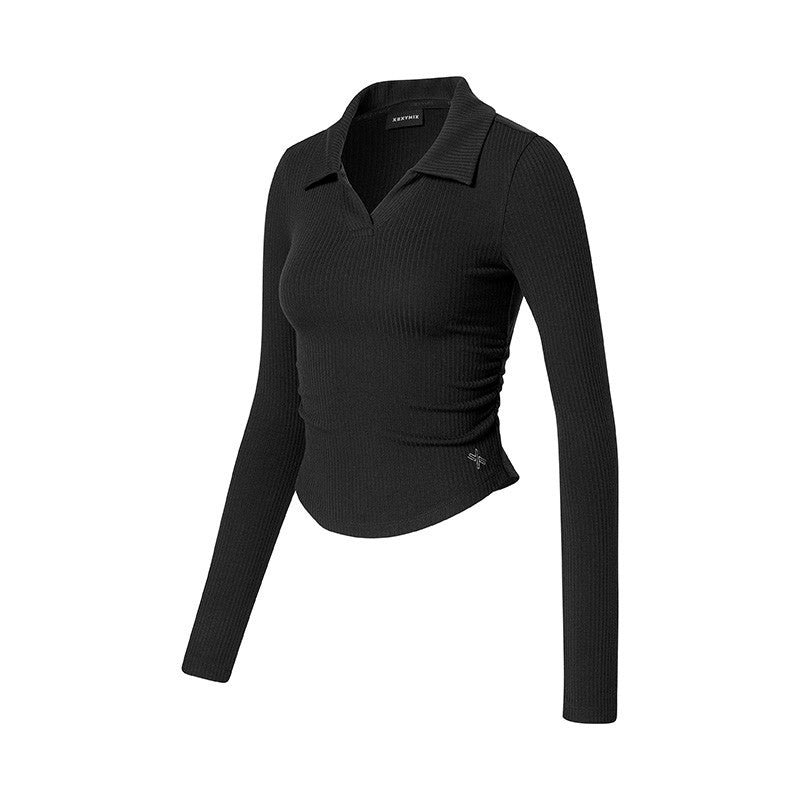 大茜選品【WE ARE】韓國Xexymix翻領長袖針織衫XFK3QL1101