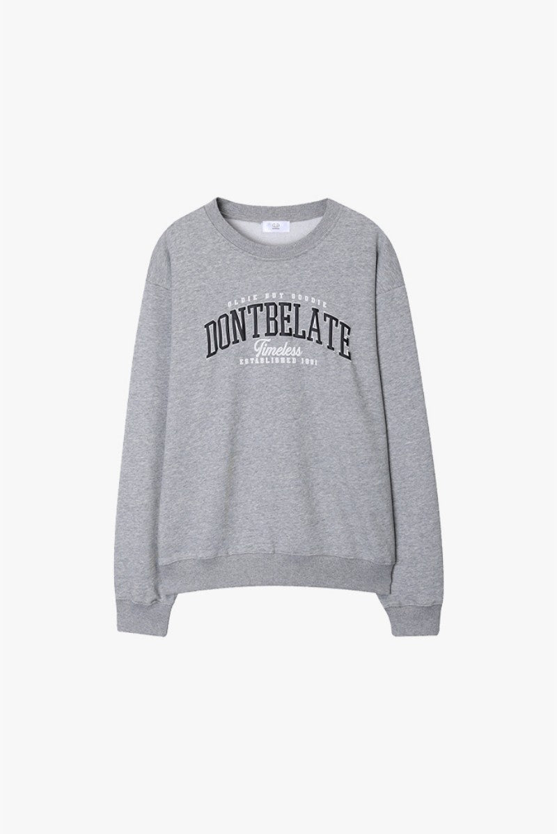 黑五限時折扣【WE ARE】韓國DONTBELATE圓領大學T衛衣20251101-6