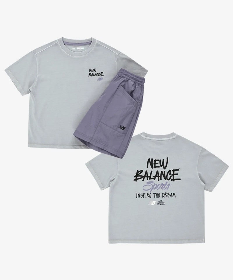 【WE ARE】韓國new balance kids休閒短袖+短褲套裝NK9YG2761U