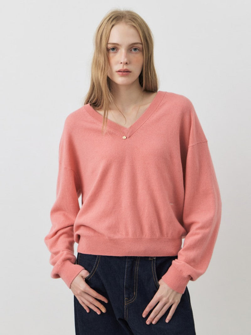 【WE ARE】韓國CITYBREEZE 90%羊毛V領針織 CTH3KT13