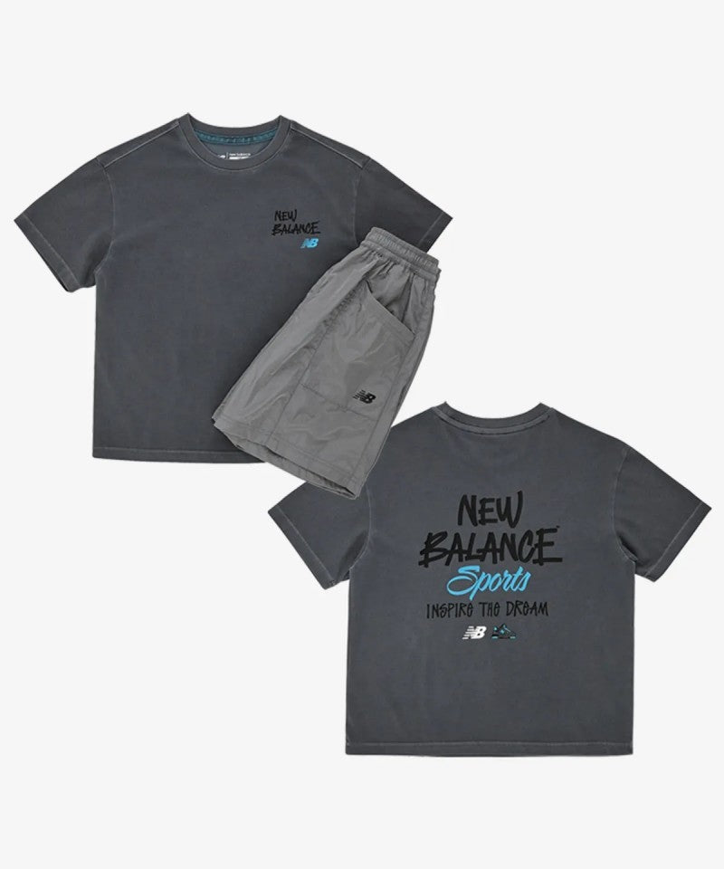 【WE ARE】韓國new balance kids休閒短袖+短褲套裝NK9YG2761U