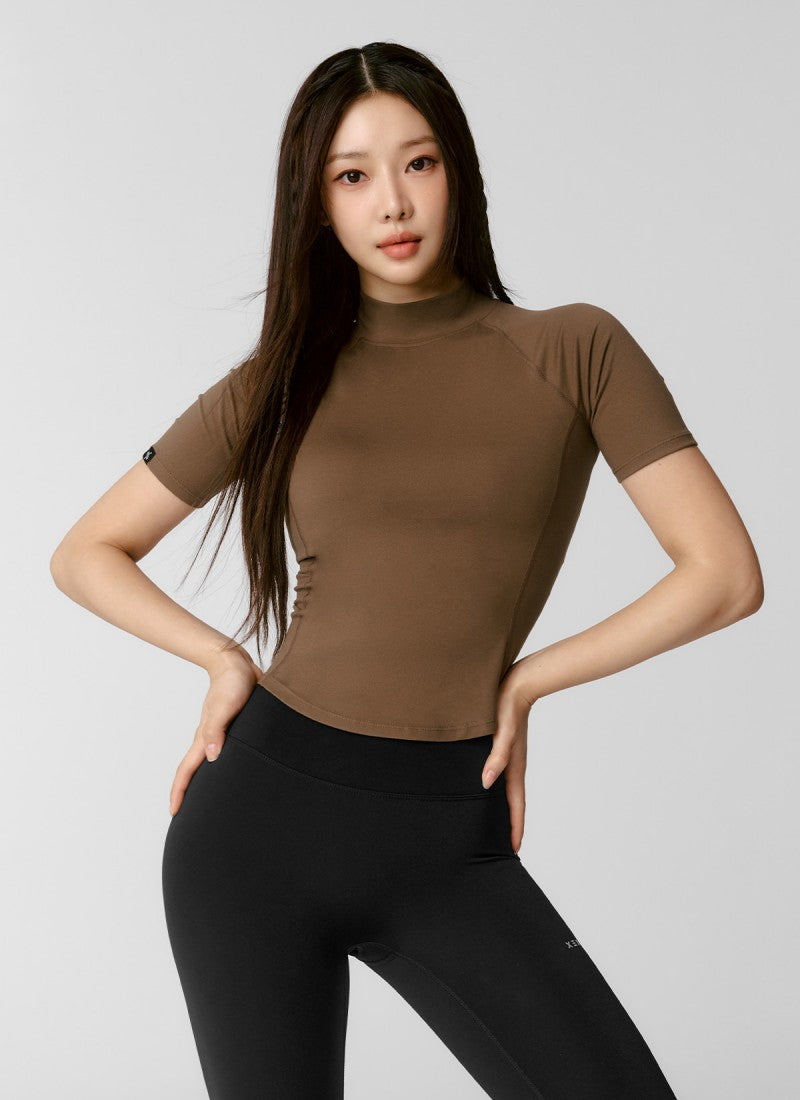 兩件＄1300！大茜選品【WE ARE】韓國Xexymix 女款立領短袖打底上衣 XWFST04J3