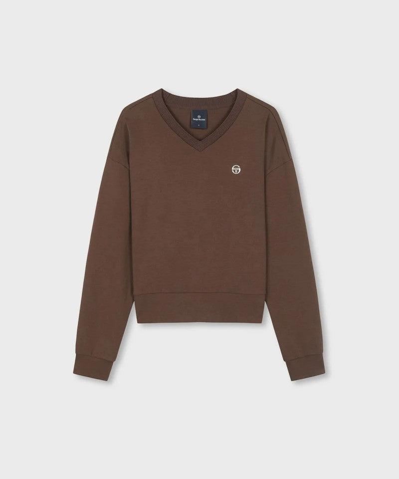 【WE ARE】韓國SERGIO TACCHINI小V領微短版大學T  TWMT15164