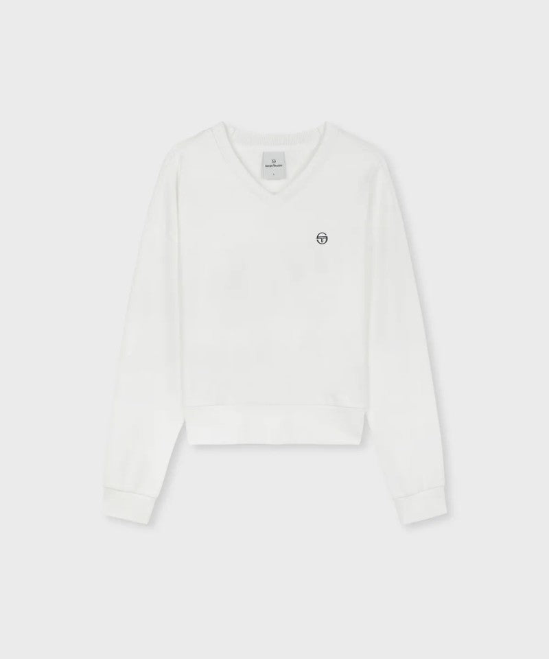【WE ARE】韓國SERGIO TACCHINI小V領微短版大學T  TWMT15164