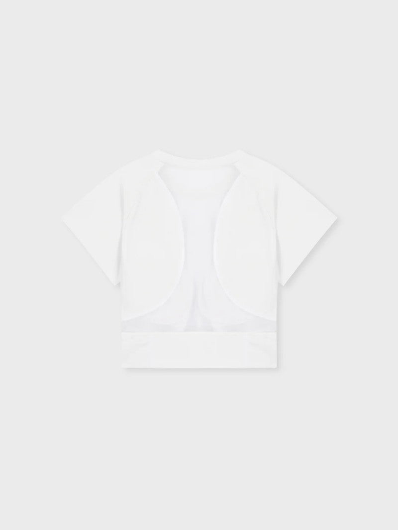 【WE ARE】韓國SERGIO TACCHINI 女款自帶胸墊馬甲線短T TWRS15453