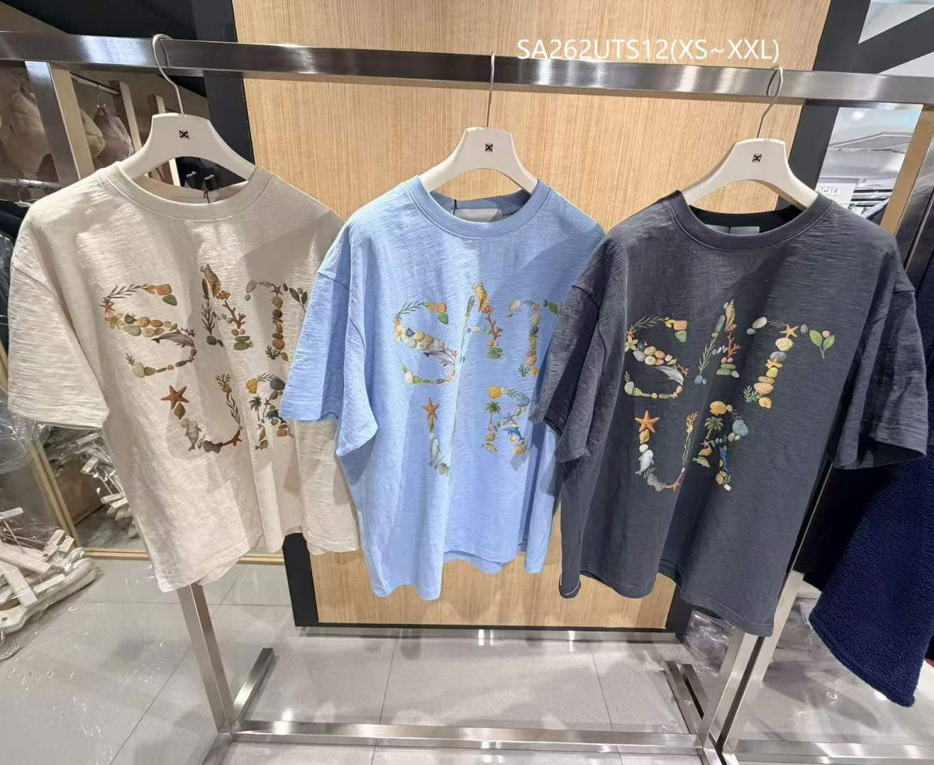 男女同款【WE ARE】韓國Satur短袖T恤SA262UTS12