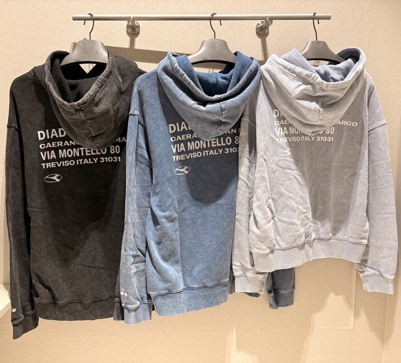 【WE ARE】韓國Diadora休閒連帽大學T衛衣D6323LHD11