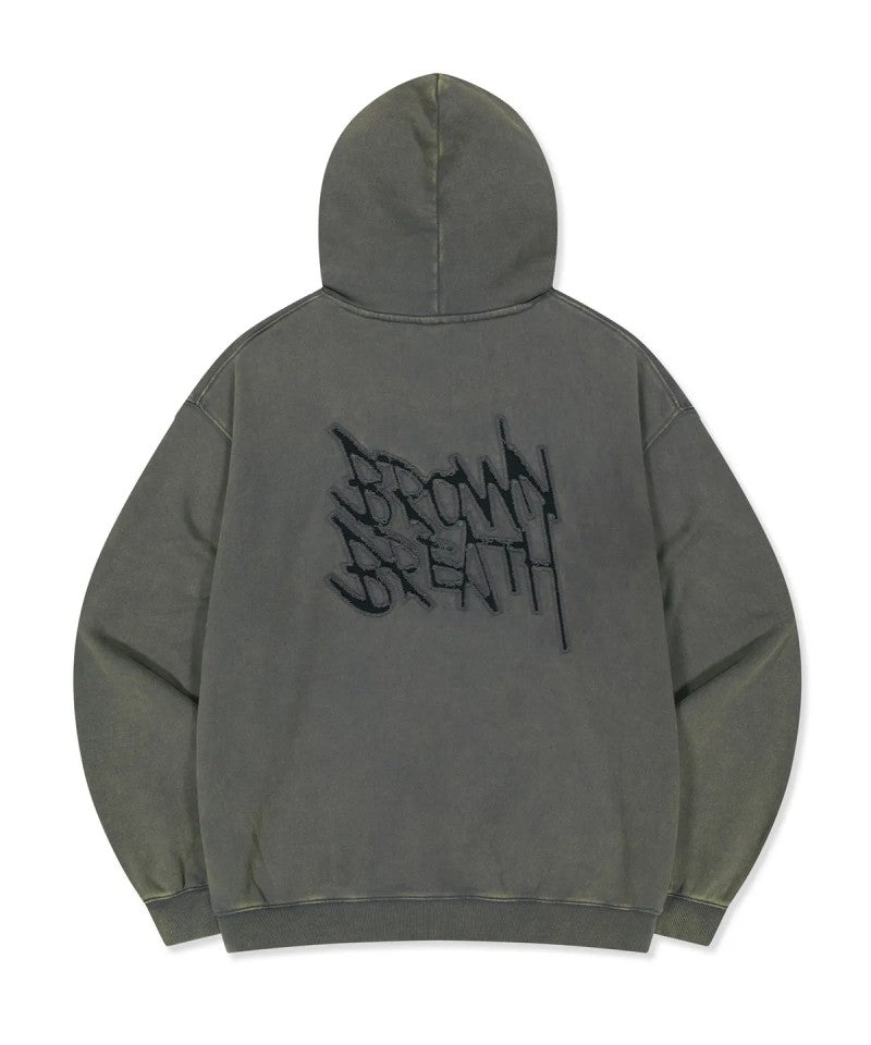 中性版【WE ARE】韓國BROWNBREATH 休閒背面logo帽T BLFMHDB01