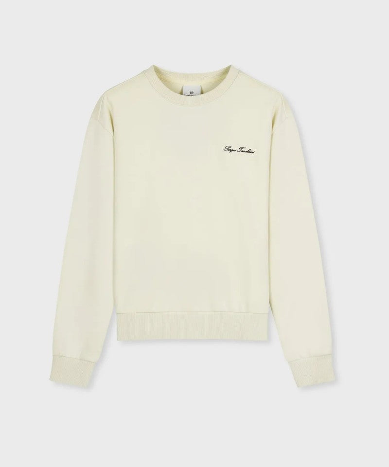 【WE ARE】韓國SERGIO TACCHINI 刺繡圓領大學T TWMT19064