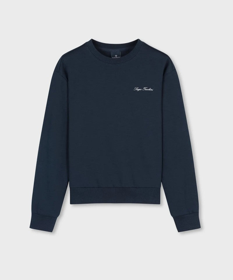 【WE ARE】韓國SERGIO TACCHINI 刺繡圓領大學T TWMT19064