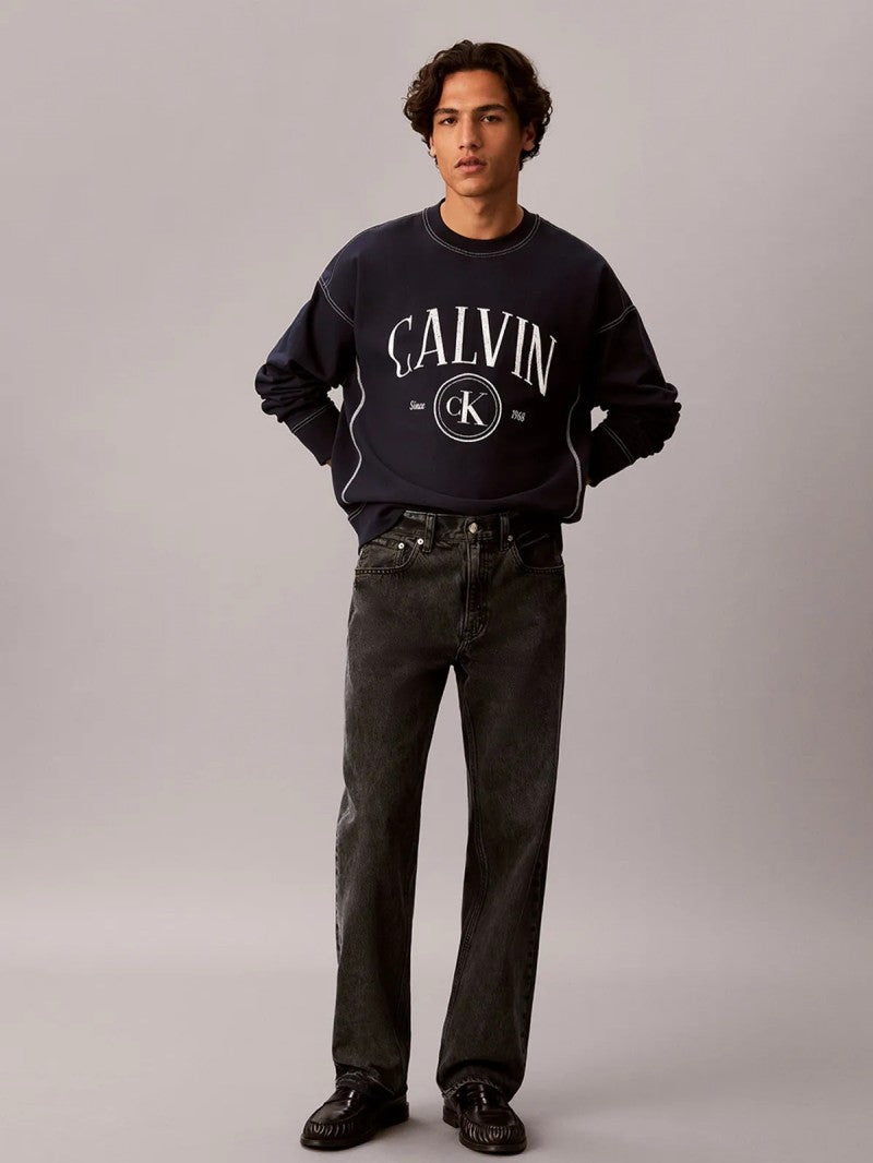 百貨款【WE ARE】韓國Calvin Klein休閒大學T衛衣4RH209G