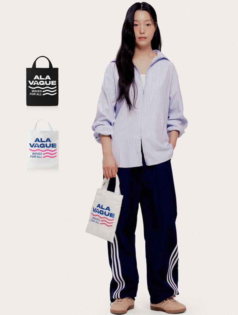 【WE ARE】韓國ALAVAGUE休閒手提包購物袋웨이브 에코백 S