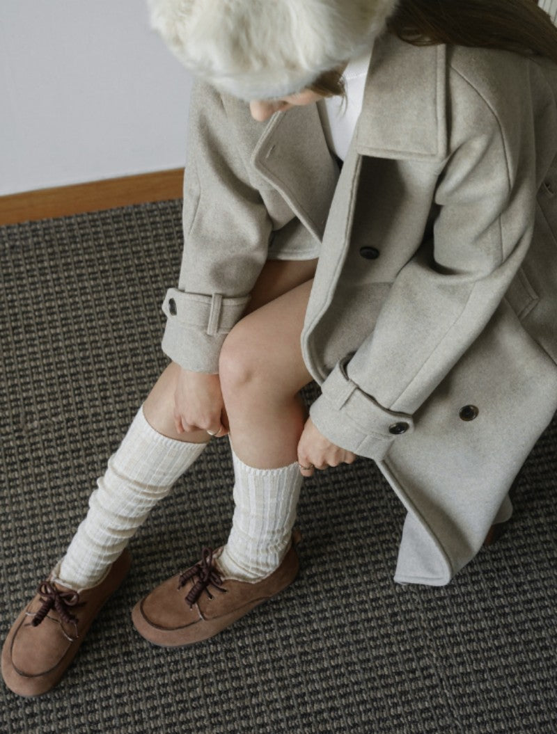 【WE ARE】韓國CHAAKAN 羊羔毛樂福鞋WTSDR4F868