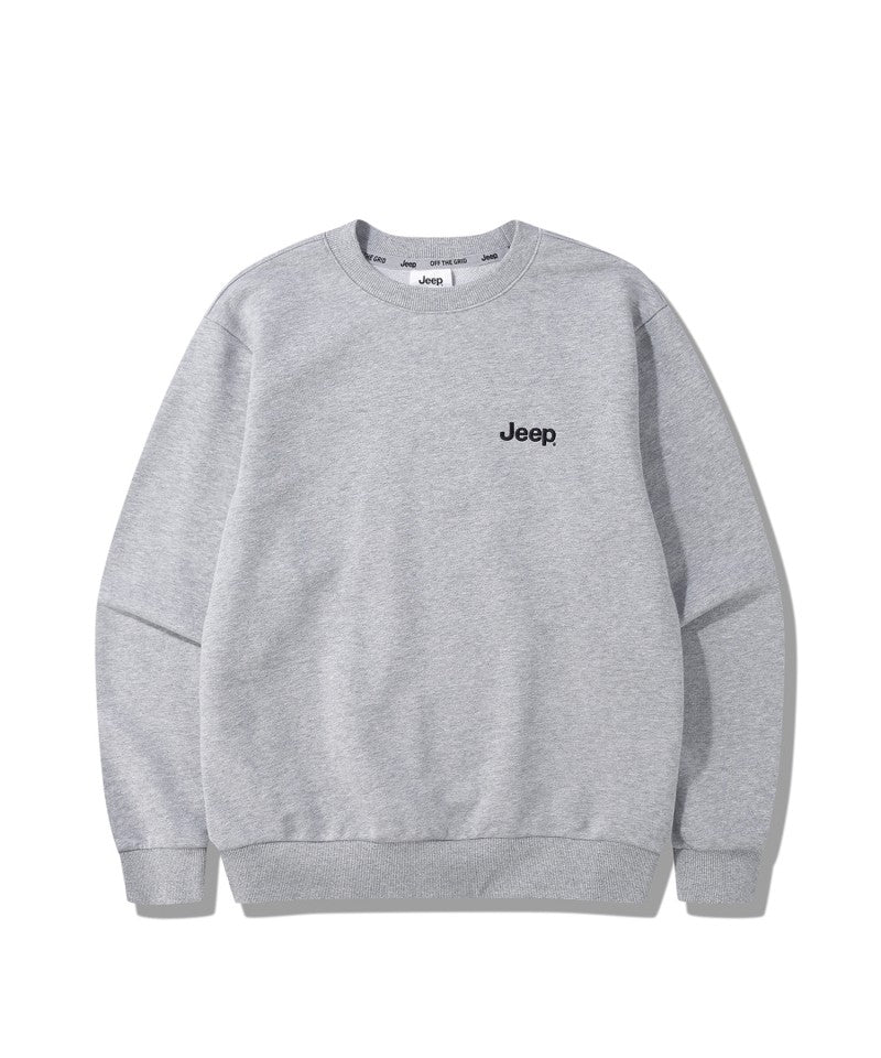 【WE ARE】韓國JEEP圓領大學T刺繡logo衛衣JQ3TSU802