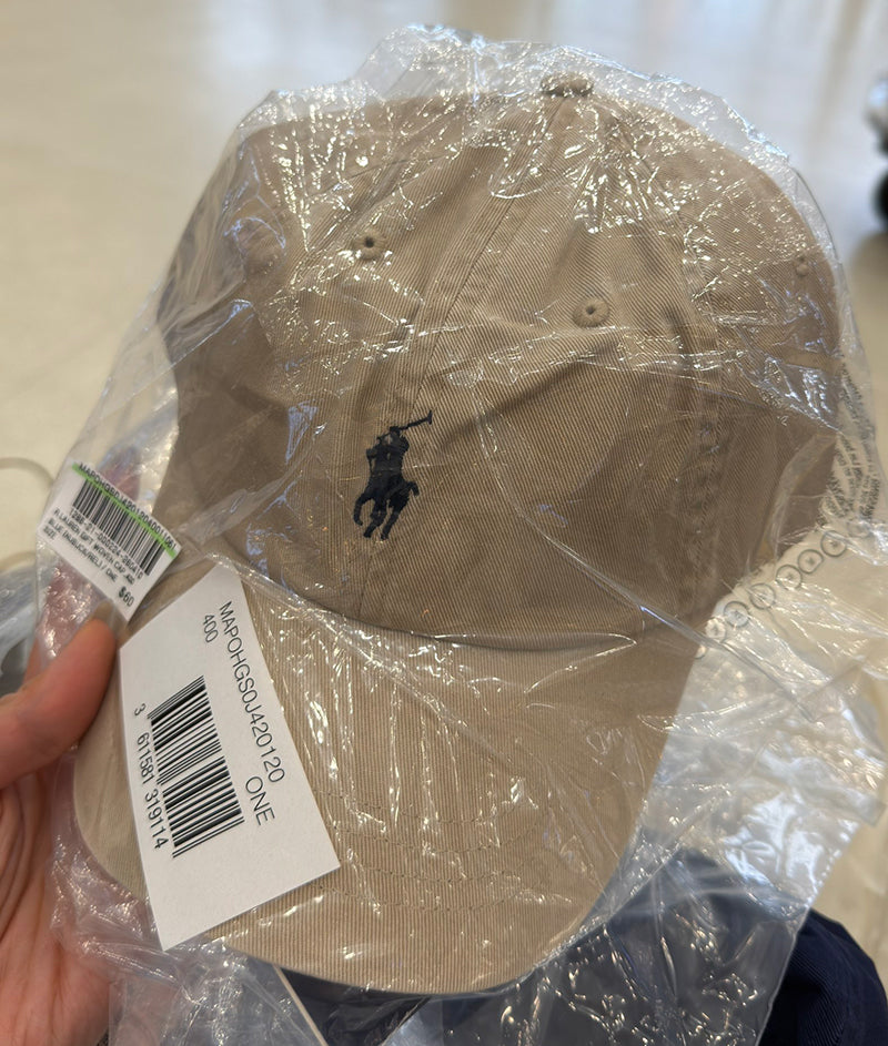 【現貨】【WE ARE】韓國polo ralph lauren 純棉 斜紋棉布棒球帽128821000