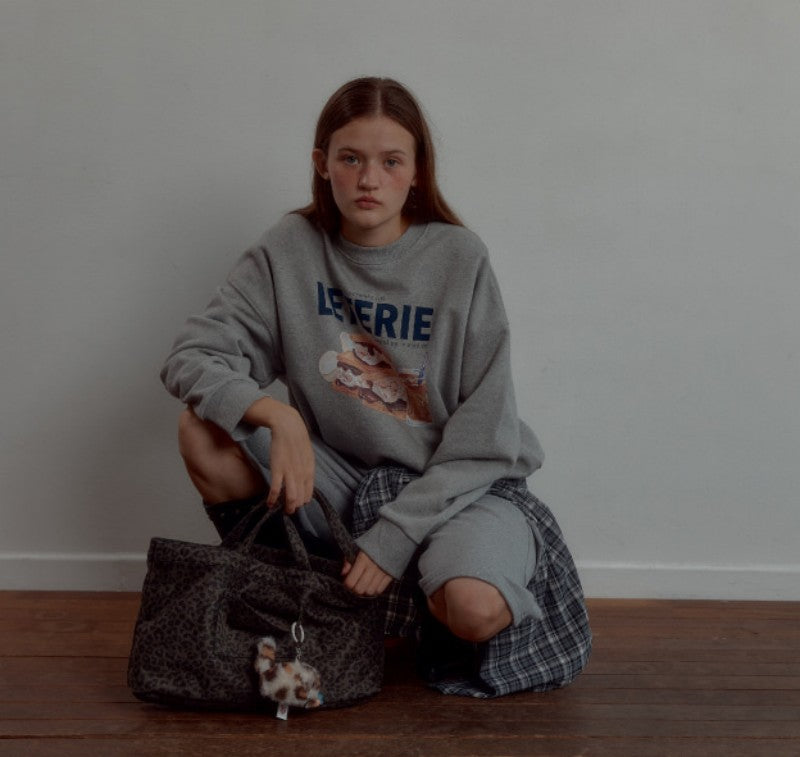 【WE ARE】韓國Leterie 棉花糖鬆餅大學T MARSHMALLOWWAFFLESWEATSHIRT