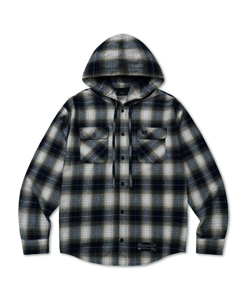 【WE ARE】韓國brownbreath連帽格子襯衫上衣BKFMSH002