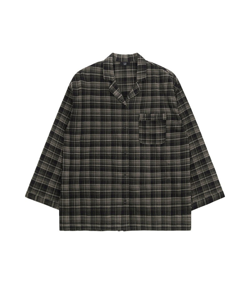 黑五限時折扣【WE ARE】韓國DONTBELATE休閒格子睡衣套裝20251031-4