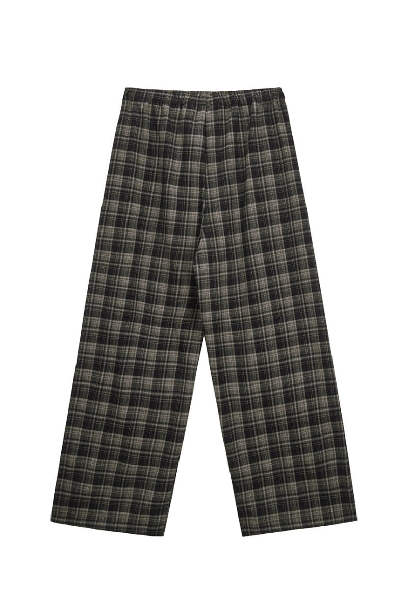 黑五限時折扣【WE ARE】韓國DONTBELATE休閒格子睡衣套裝20251031-4