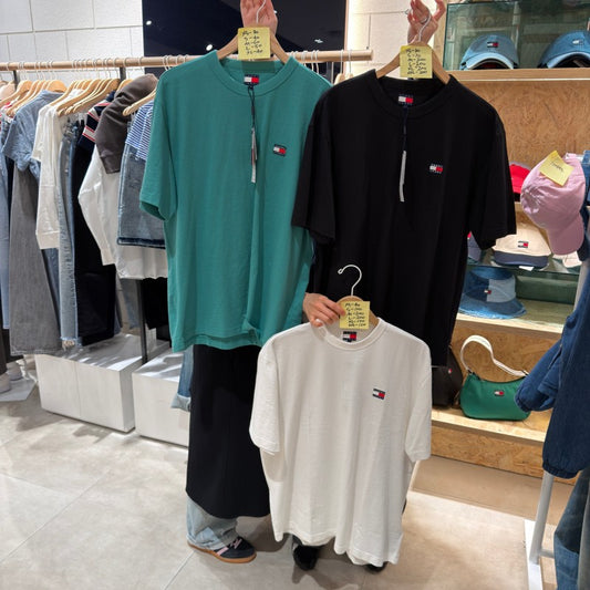 【WE ARE】韓國TOMMY JEANS 刺繡logo短袖T恤 T32G1TTO09TMT2