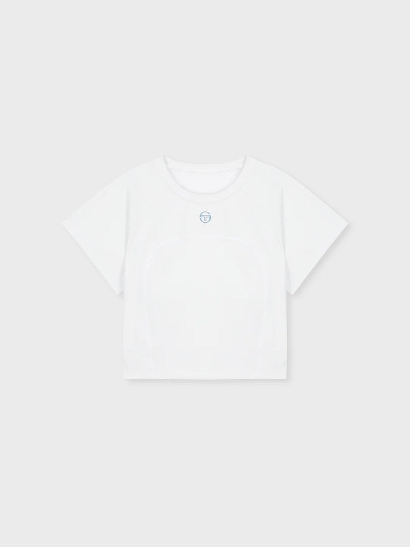 【WE ARE】韓國SERGIO TACCHINI 女款自帶胸墊馬甲線短T TWRS15453