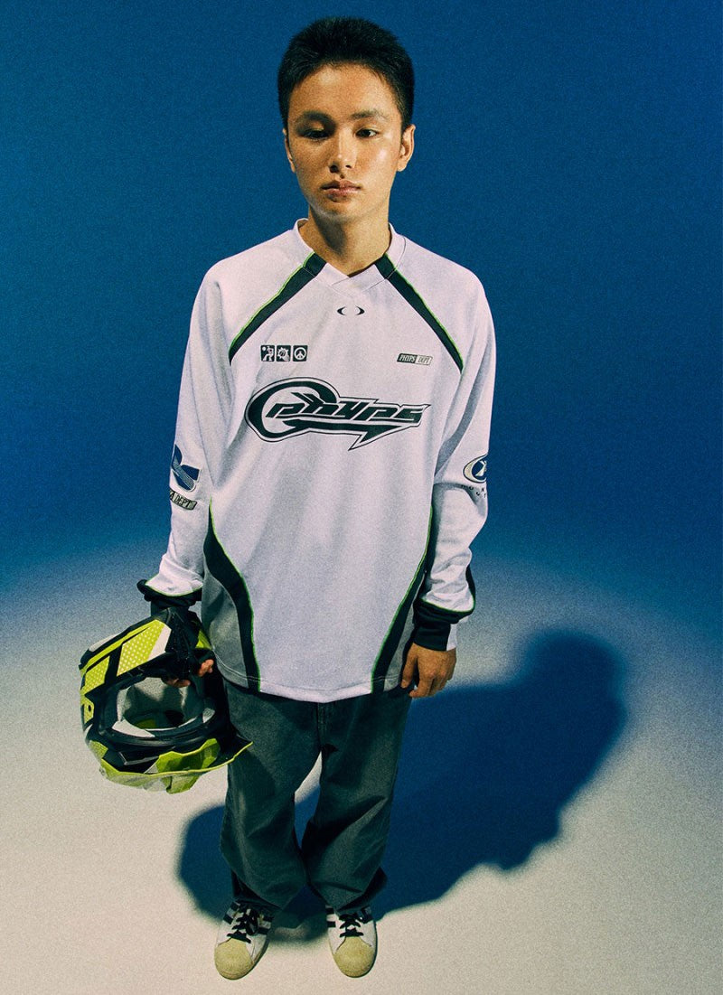 限時折扣【WE ARE】韓國PHYPS休閒V領大學T衛衣PD08LS0001