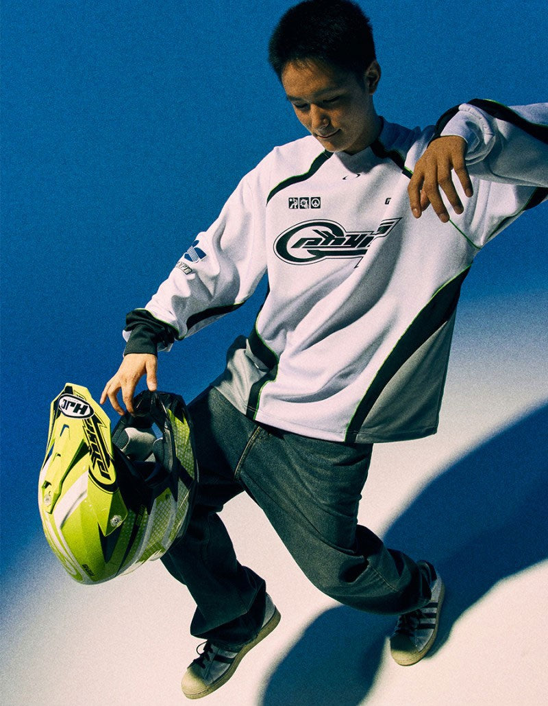 限時折扣【WE ARE】韓國PHYPS休閒V領大學T衛衣PD08LS0001