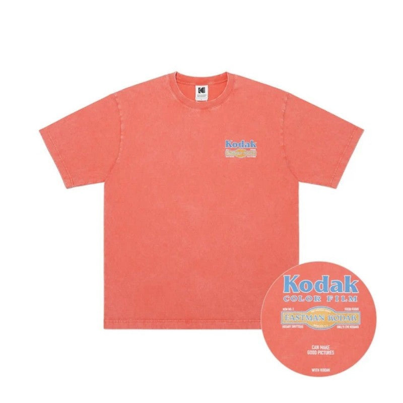 【現貨】【WE ARE】中性版韓國KODAK柯達復古水洗休閒短袖T恤K5323XRS11