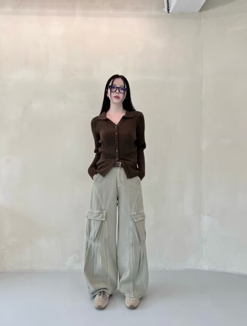 大茜選品【WE ARE】韓國 素面條紋針織衫 20251026-17