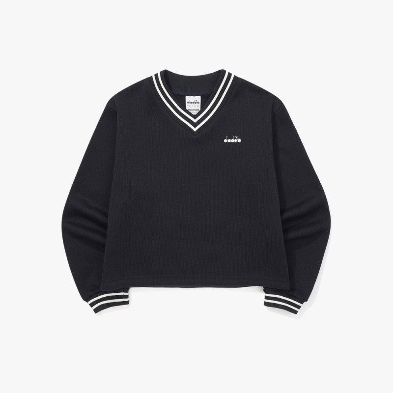【WE ARE】韓國Diadora休閒V領毛衣D5422LFS71
