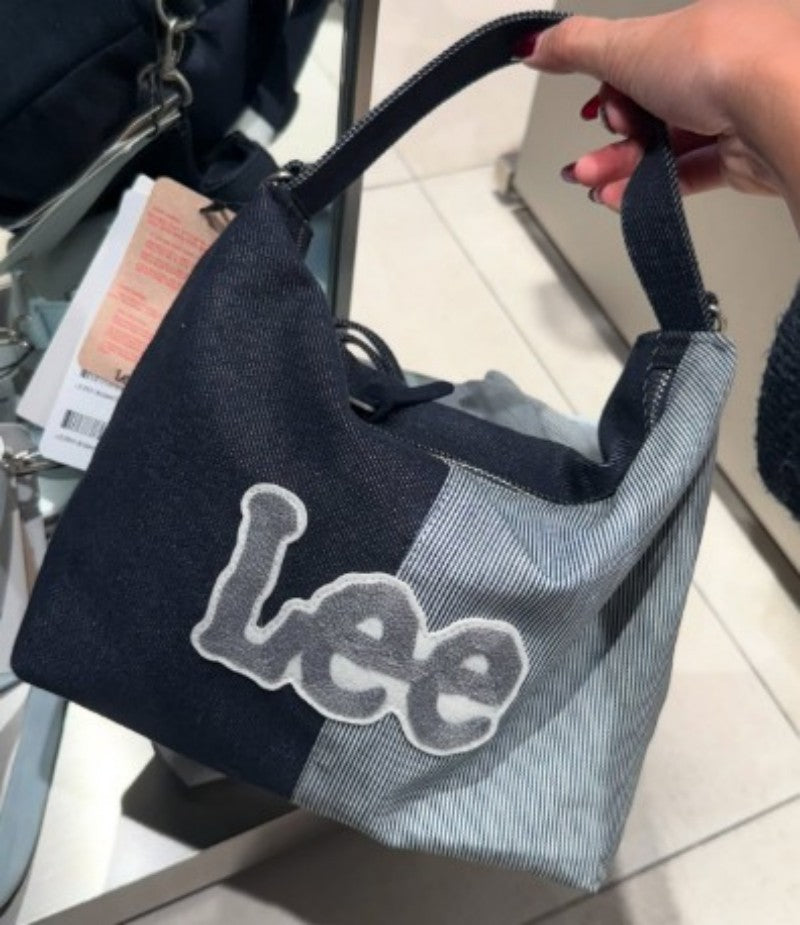 WE ARE】Korea LEE denim patchwork bag LE2501BG94