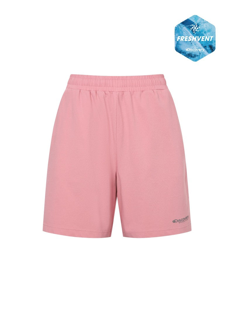 女款【WE ARE】韓國Discovery FRESHVENT SORONA涼感四分半短棉褲 DWTB66053