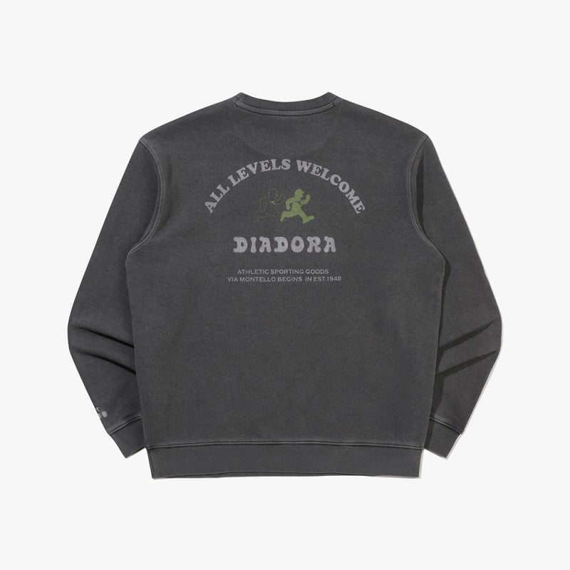 【WE ARE】韓國Diadora休閒大學T衛衣D6123LFS24