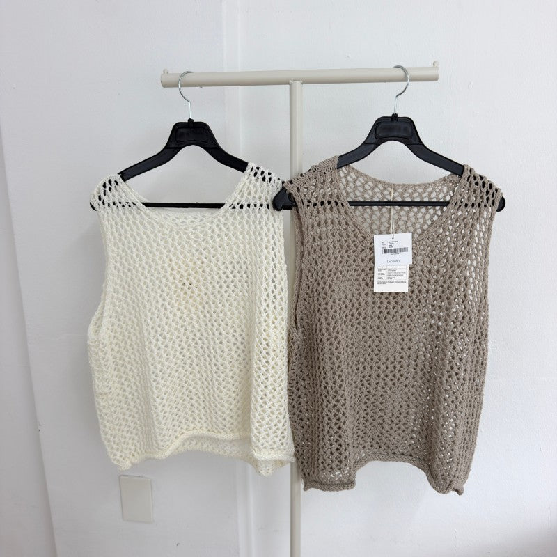 【WE ARE】韓國LE STUDIO 休閒洞洞背心 LS252PO020C