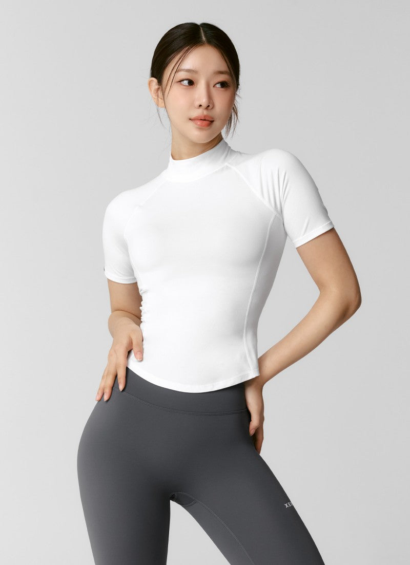 兩件＄1300！大茜選品【WE ARE】韓國Xexymix 女款立領短袖打底上衣 XWFST04J3