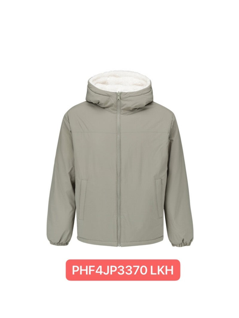 男女同款【WE ARE】韓國POLHAM羊羔毛連帽雙面外套