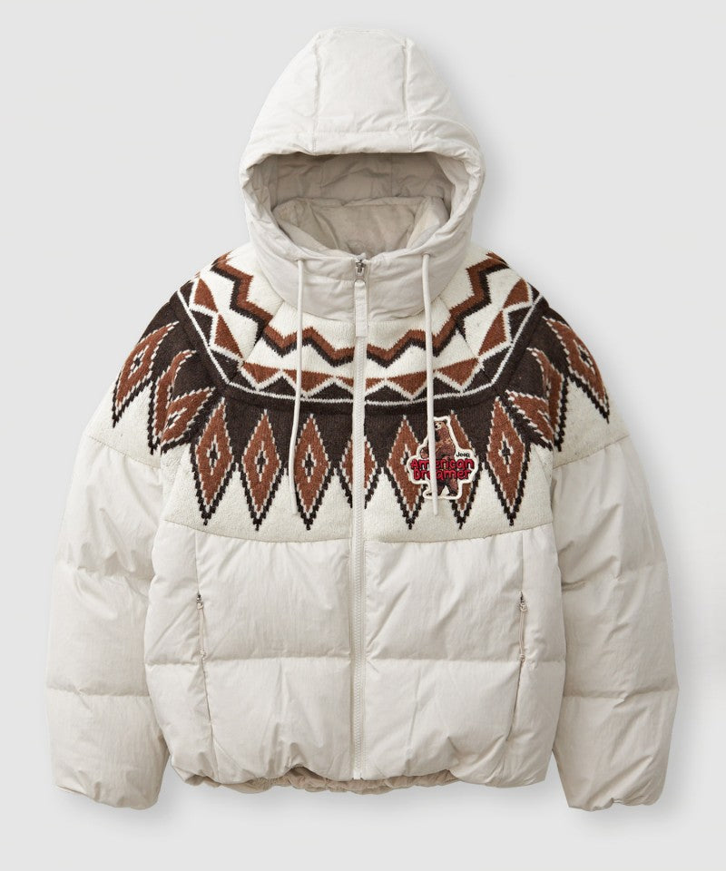 女款【WE ARE】韓國JEEP休閒連帽羽絨服JQ4JPF406