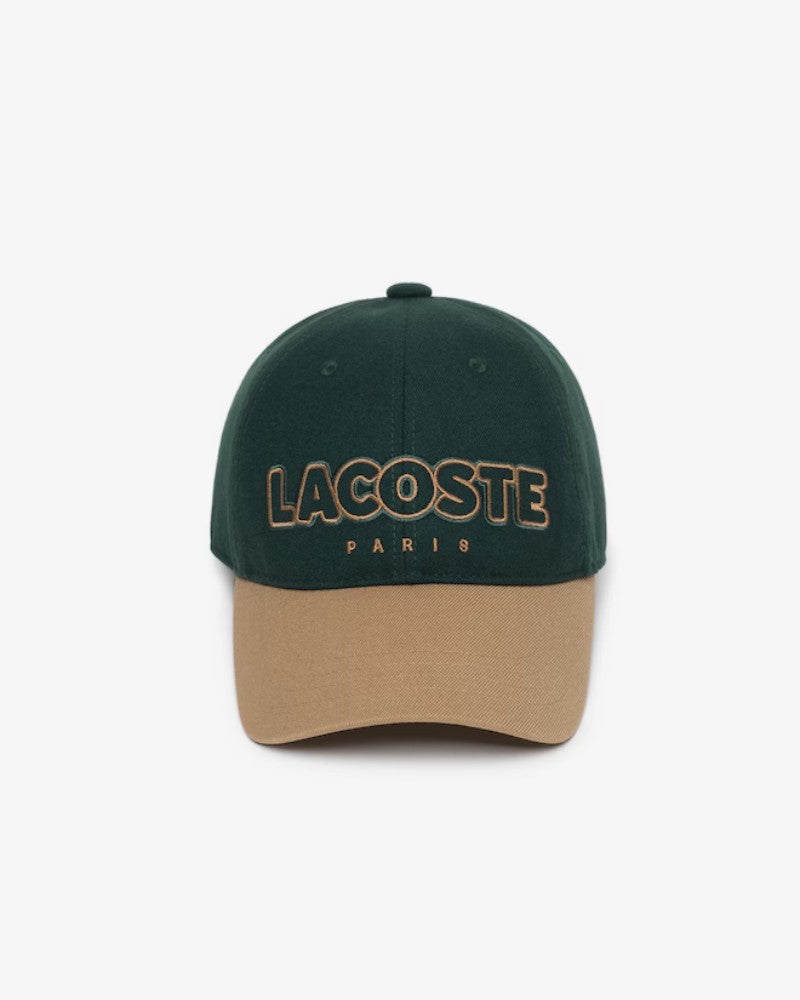 【WE ARE】韓國LACOSTE 拼色英字棒球帽RK313E54N