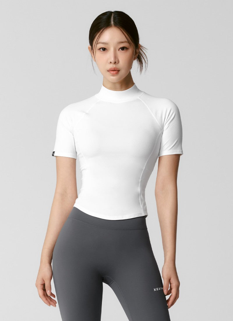 兩件＄1300！大茜選品【WE ARE】韓國Xexymix 女款立領短袖打底上衣 XWFST04J3