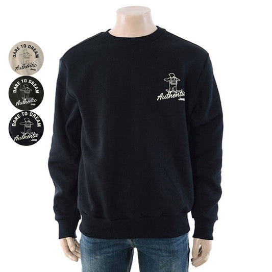 【WE ARE】韓國JEEP休閒圓領大學T衛衣JQ4TSU881