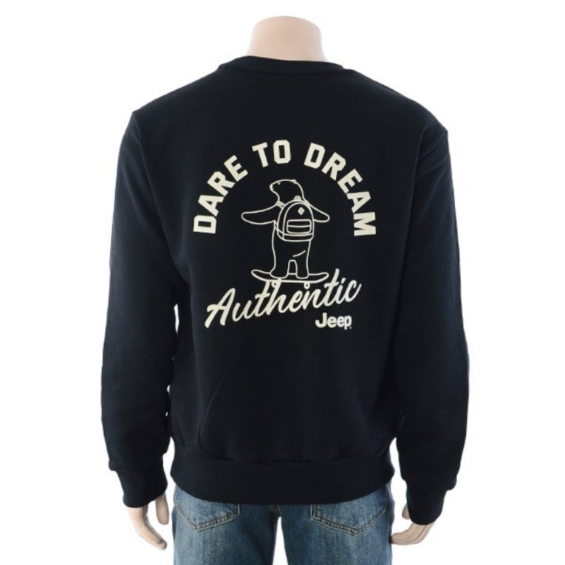 【WE ARE】韓國JEEP休閒圓領大學T衛衣JQ4TSU881