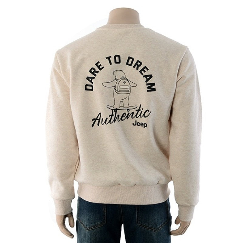 【WE ARE】韓國JEEP休閒圓領大學T衛衣JQ4TSU881